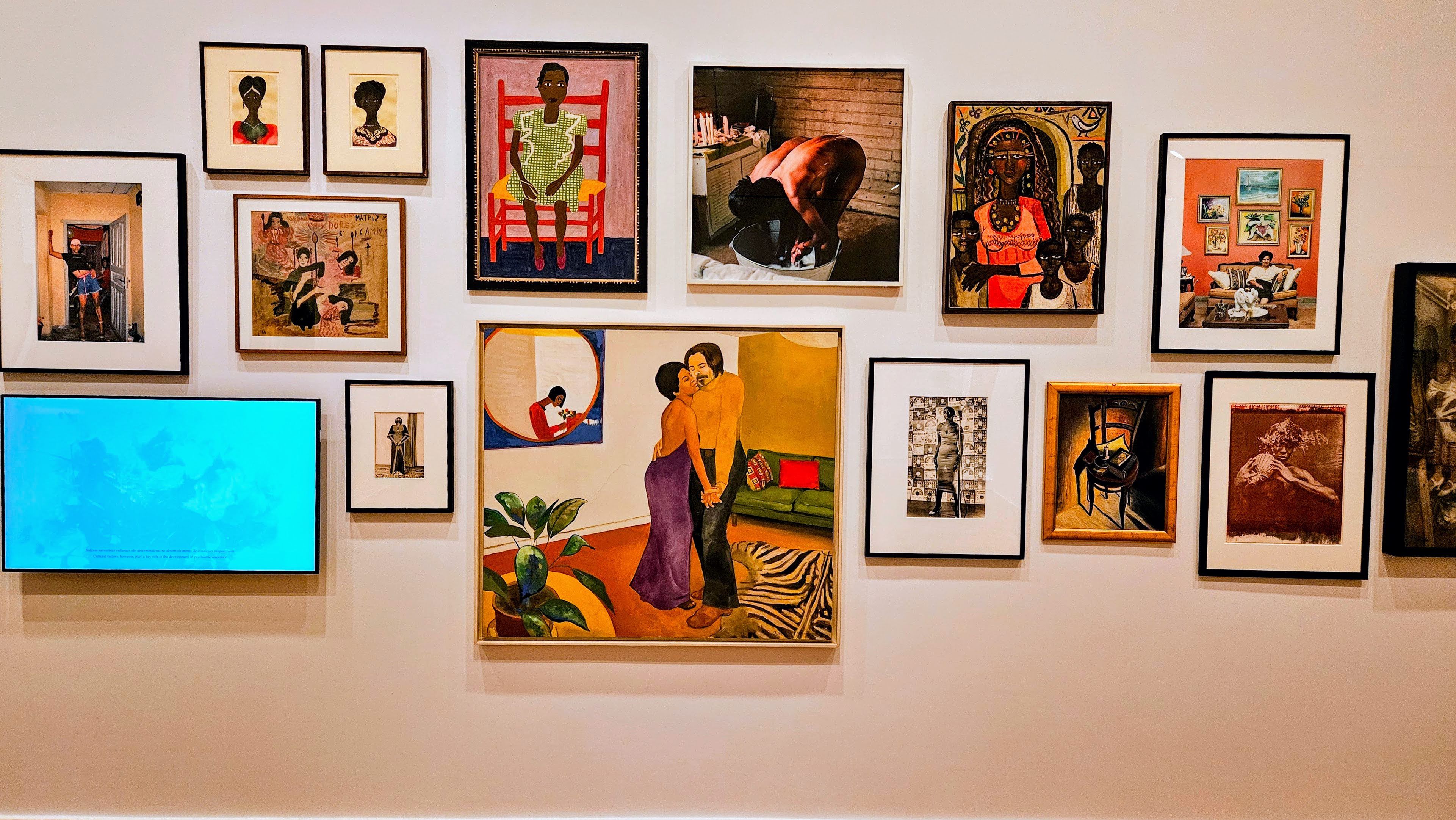 Art Gallery Wall of Black Art at the Art Institute of Chicago